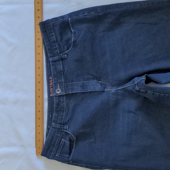 Santana Jeans size 18, inseam 32 stretch dark denim - Picture 3 of 6